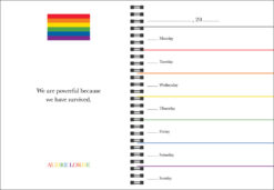 Alternative view of Gay Agenda Undated Calendar