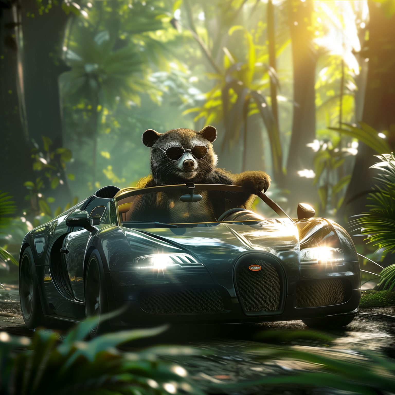 Wolverine Driving Bugatti