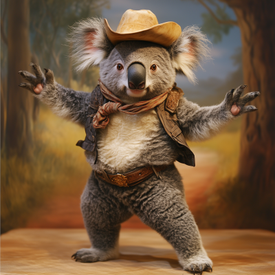 Cowboy Line Dancing Koala