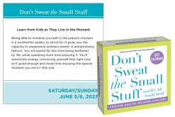 Alternative view of Don't Sweat the Small Stuff 2027 Boxed Desk Calendar