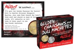 Alternative view of Golden Chainsaws and Dull Machetes 2027 Boxed Desk Calendar
