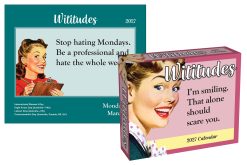 Alternative view of Wititudes 2027 Boxed Desk Calendar