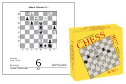 Alternative view of Chess 2027 Boxed Desk Calendar