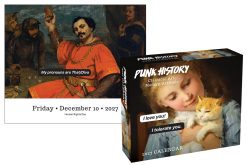 Alternative view of Punk History 2027 Boxed Desk Calendar