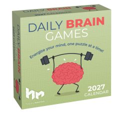 Daily Brain Games 2027 Boxed Desk Calendar