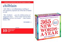 Alternative view of Merriam-Webster's 365 New Words-A-Year 2027 Boxed Desk Calendar