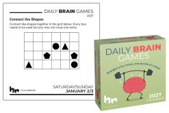 Alternative view of Daily Brain Games 2027 Boxed Desk Calendar