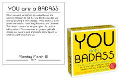 Alternative view of You Are a Badass 2027 Boxed Desk Calendar