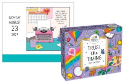 Alternative view of Positively Present 2027 Boxed Desk Calendar