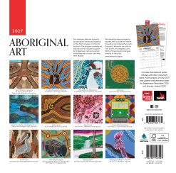 Alternative view of Aboriginal Art 2027 Square Wall Calendar