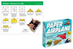 Alternative view of Paper Airplane 2027 Fold-A-Day Boxed Desk Calendar