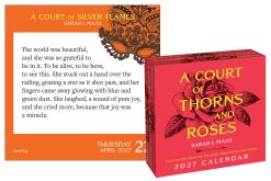 Alternative view of Court of Thorns and Roses 2027 Boxed Desk Calendar