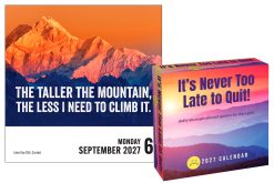 Alternative view of Unspirational 2027 Boxed Desk Calendar