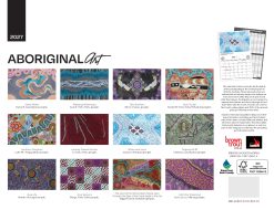 Alternative view of Aboriginal Art 2027 Landscape Wall Calendar