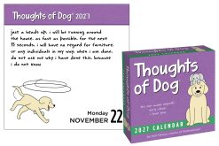 Alternative view of Thoughts of Dog 2027 Boxed Desk Calendar