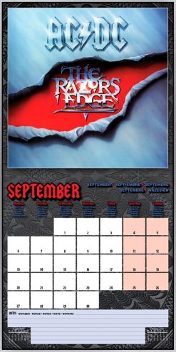 AC/DC 2027 Square Wall Calendar - Image 4