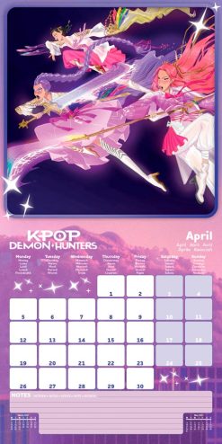 KPop Demon Hunters 2027 Square Wall Calendar - Image 3