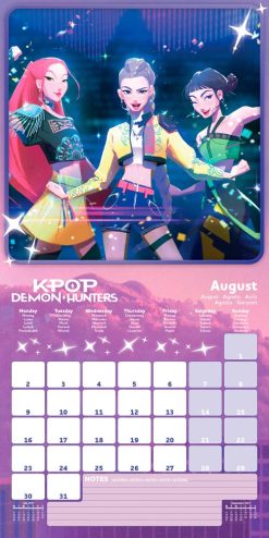 KPop Demon Hunters 2027 Square Wall Calendar - Image 4