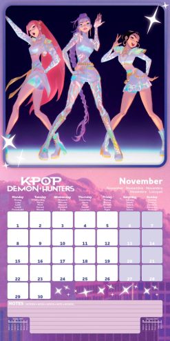 KPop Demon Hunters 2027 Square Wall Calendar - Image 5