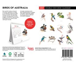 Alternative view of Birds of Australia, The Art of Jeremy Boot 2027 Double View Desk Easel Calendar