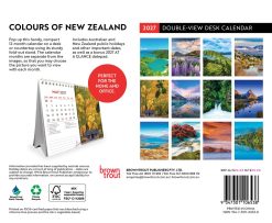 Alternative view of Colours of New Zealand 2027 Double View Desk Easel Calendar