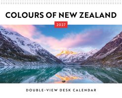 Colours of New Zealand 2027 Double View Desk Easel Calendar