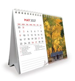 Colours of New Zealand 2027 Double View Desk Easel Calendar - Image 3