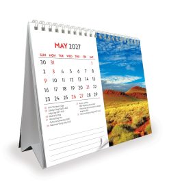 Visions of Australia 2027 Double View Desk Easel Calendar - Image 3