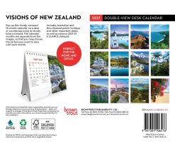 Alternative view of Visions of New Zealand 2027 Double View Desk Easel Calendar