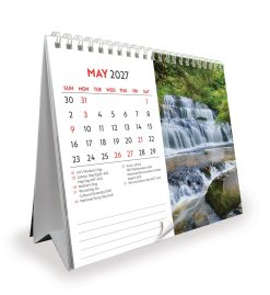 Visions of New Zealand 2027 Double View Desk Easel Calendar - Image 3