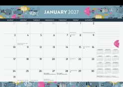 Alternative view of Ocean Adventures 2027 Desk Pad Planner