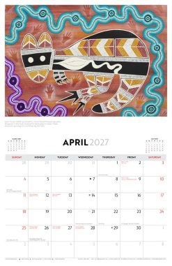 Aboriginal Art 2027 Landscape Wall Calendar - Image 3