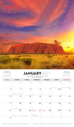 Colours of Australia 2027 Landscape Wall Calendar - Image 3
