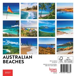 Alternative view of Australian Beaches 2027 Mini Square Wall Calendar