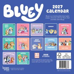 Alternative view of Official Bluey 2027 Mini Square Wall Calendar