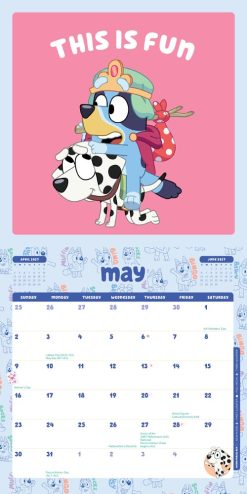 Official Bluey 2027 Mini Square Wall Calendar - Image 3