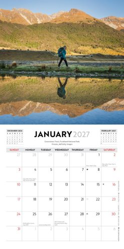 Walks of New Zealand 2027 Mini Square Wall Calendar - Image 3