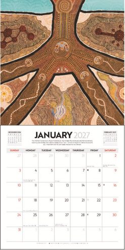 Aboriginal Art 2027 Square Wall Calendar - Image 4