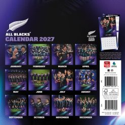 Alternative view of All Blacks 2027 Square Wall Calendar