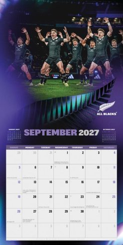 All Blacks 2027 Square Wall Calendar - Image 3