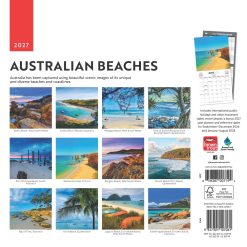 Alternative view of Australian Beaches 2027 Square Wall Calendar