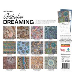 Alternative view of Australian Dreaming 2027 Square Wall Calendar