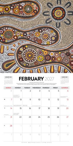 Australian Dreaming 2027 Square Wall Calendar - Image 3