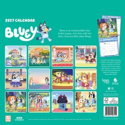 Alternative view of Bluey 2027 Square Wall Calendar