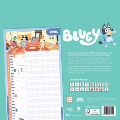 Alternative view of Bluey Family Planner 2027 Square Wall Calendar