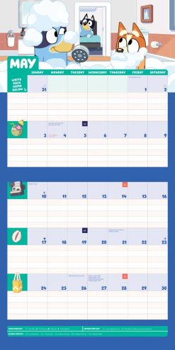 Bluey Family Planner 2027 Square Wall Calendar - Image 3