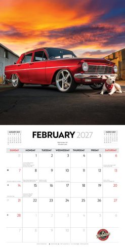 Classic Holden Cars 2027 Square Wall Calendar - Image 3