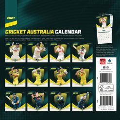 Alternative view of Cricket Australia 2027 Square Wall Calendar