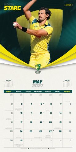 Cricket Australia 2027 Square Wall Calendar - Image 4
