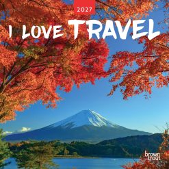 I Love Travel 2027 Square Wall Calendar